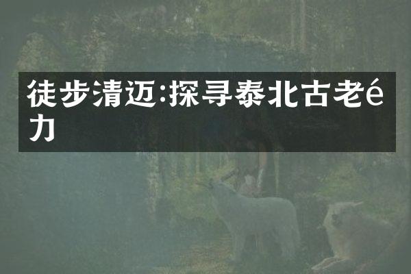 徒步清迈:探寻泰北古老魅力