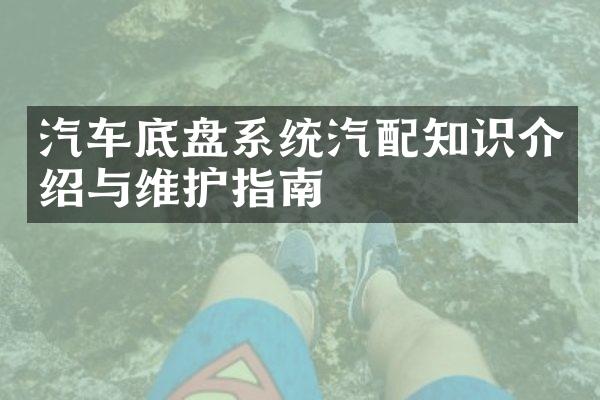 汽车底盘系统汽配知识介绍与维护指南