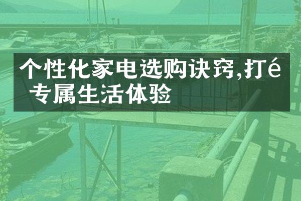 个性化家电选购诀窍,打造专属生活体验