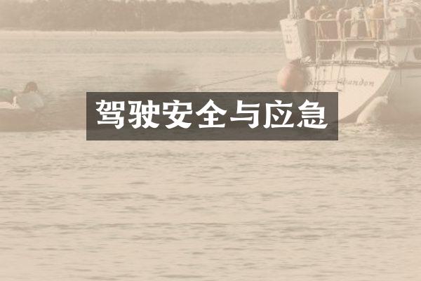 驾驶安全与应急