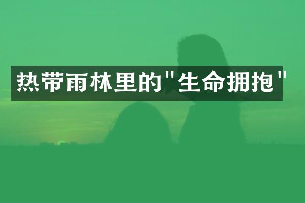 热带雨林里的"生命拥抱"