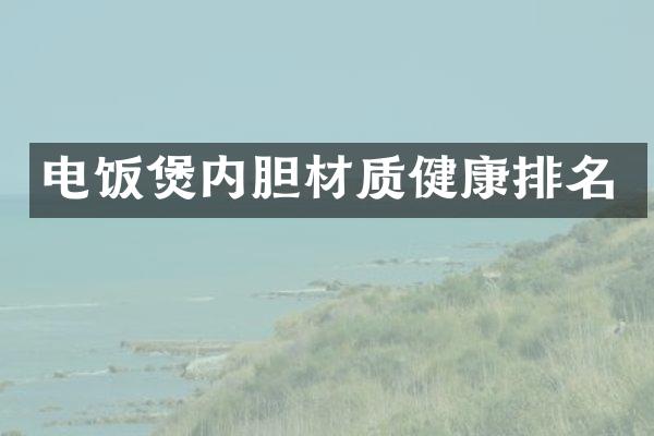 电饭煲内胆材质健康排名