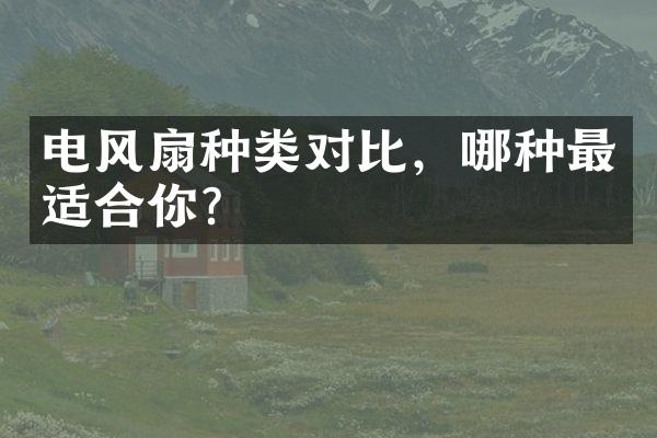 电风扇种类对比，哪种最适合你？