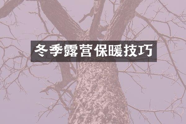 冬季露营保暖技巧