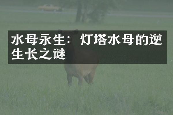 水母永生：灯塔水母的逆生长之谜