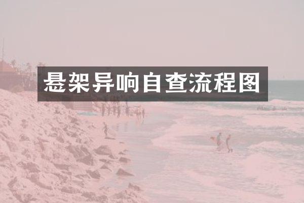 悬架异响自查流程图