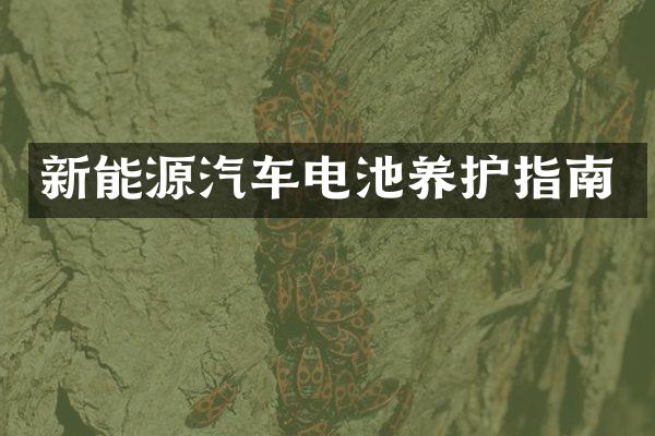 新能源汽车电池养护指南