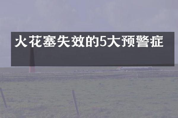 火花塞失效的5大预警症状