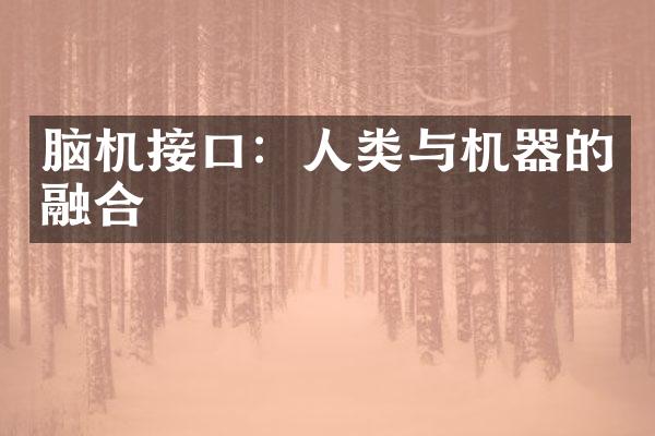 脑机接口：人类与机器的融合