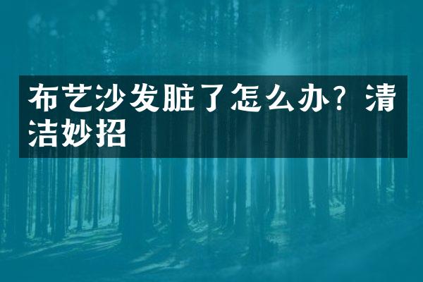 布艺沙发脏了怎么办？清洁妙招
