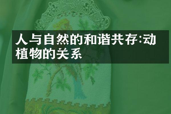 人与自然的和谐共存:动物植物的关系