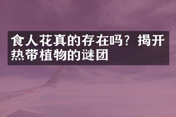 食人花真的存在吗？揭开热带植物的谜团