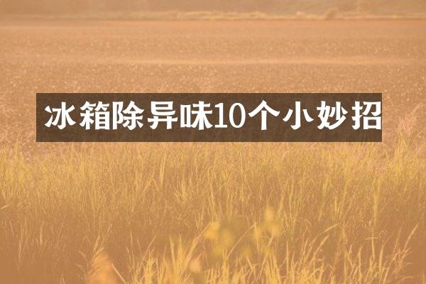 冰箱除异味10个小妙招