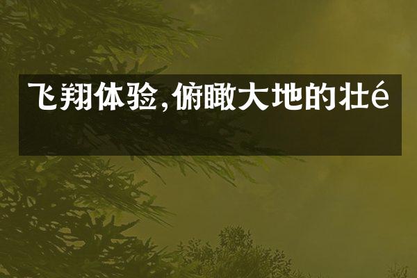 飞翔体验,俯瞰大地的壮阔