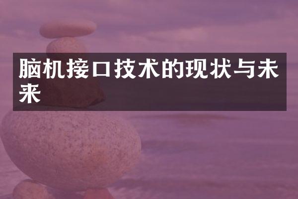 脑机接口技术的现状与未来