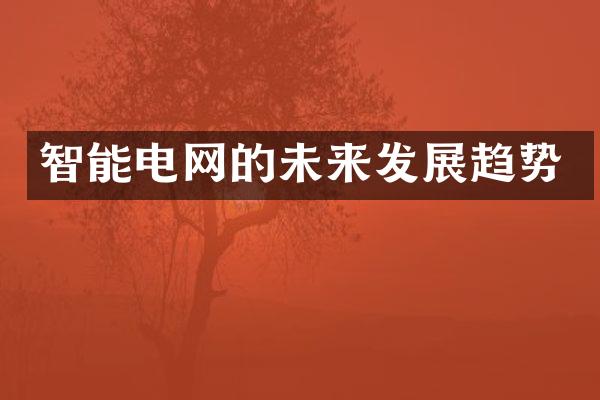 智能电网的未来发展趋势
