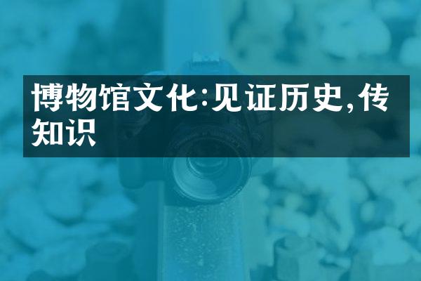 博物馆文化:见证历史,传播知识