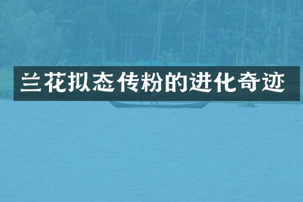 兰花拟态传粉的进化奇迹