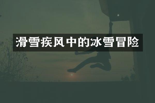 滑雪疾风中的冰雪冒险