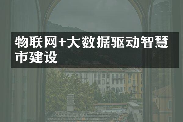物联网+大数据驱动智慧城市建设