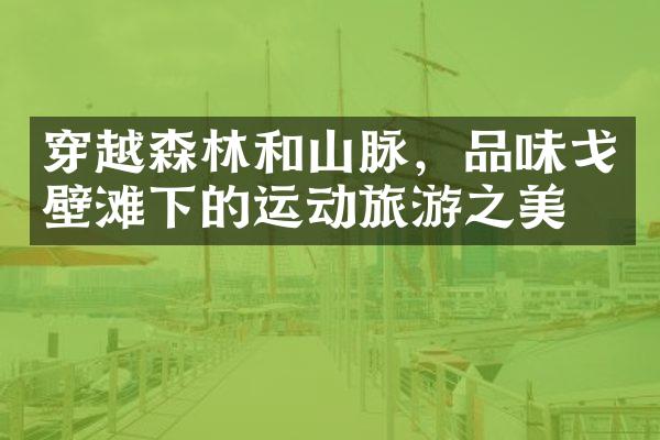 穿越森林和山脉，品味戈壁滩下的运动旅游之美