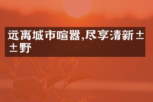 远离城市喧嚣,尽享清新山野