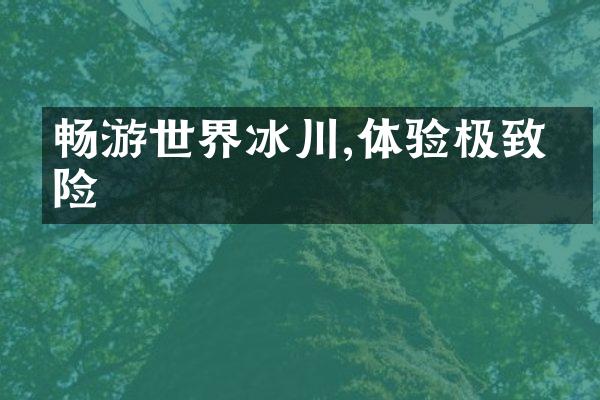 畅游世界冰川,体验极致冒险