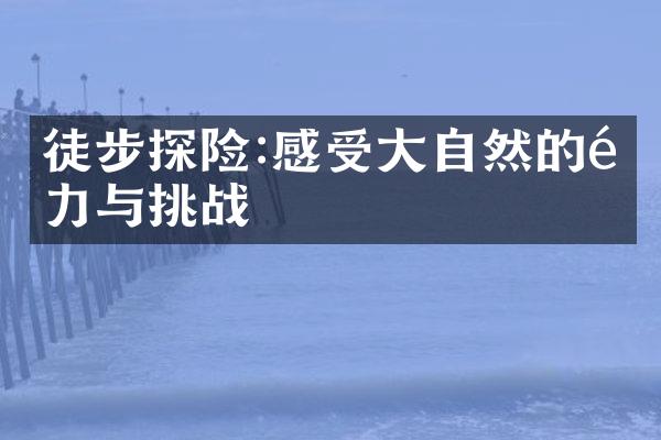 徒步探险:感受大自然的魅力与挑战