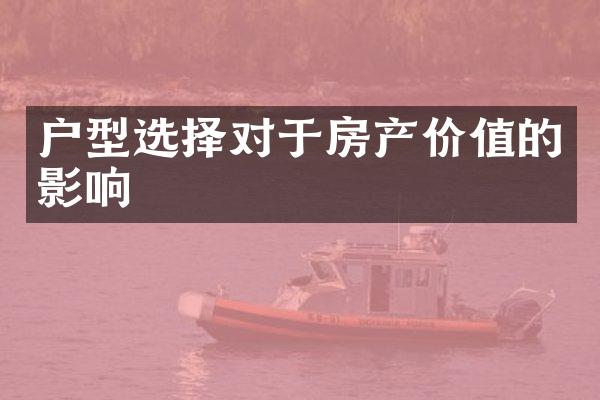 户型选择对于房产价值的影响