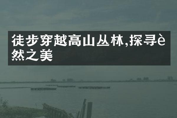 徒步穿越高山丛林,探寻自然之美