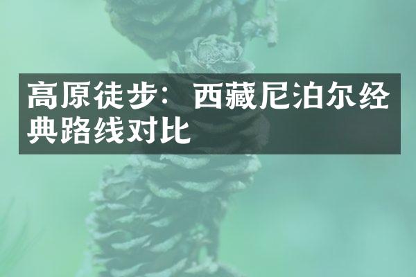 高原徒步：西藏尼泊尔经典路线对比
