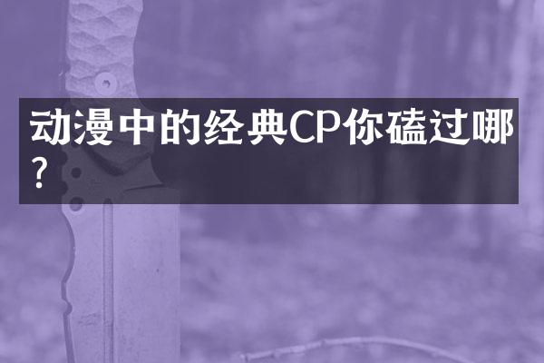 动漫中的经典CP你磕过哪对？
