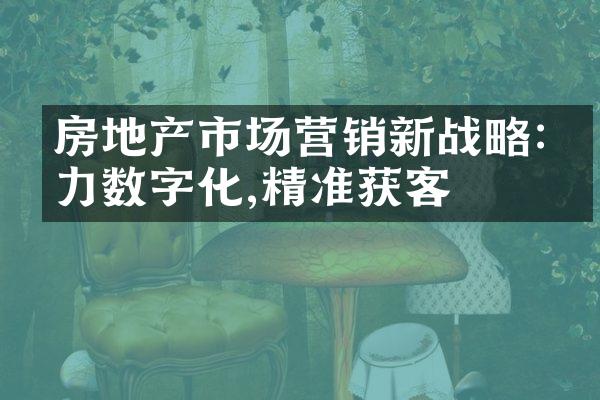 房地产市场营销新战略:借力数字化,精准获客