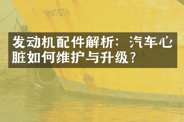 发动机配件解析：汽车心脏如何维护与升级？