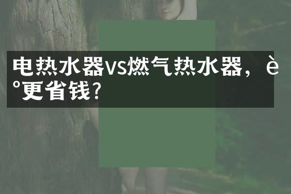 电热水器vs燃气热水器，谁更省钱？