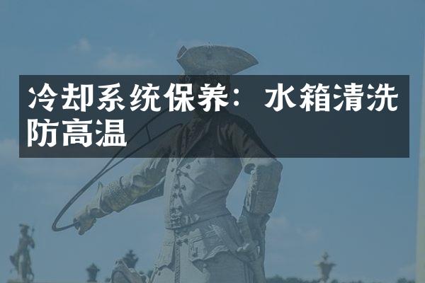 冷却系统保养：水箱清洗防高温