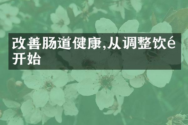 改善肠道健康,从调整饮食开始