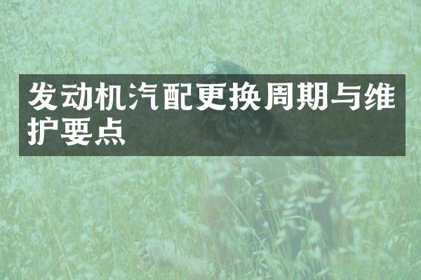 发动机汽配更换周期与维护要点