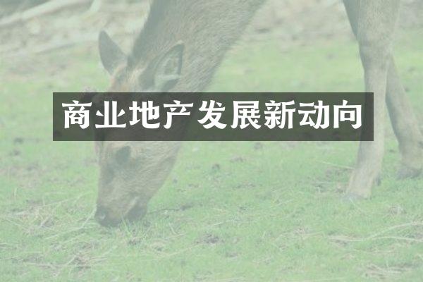 商业地产发展新动向