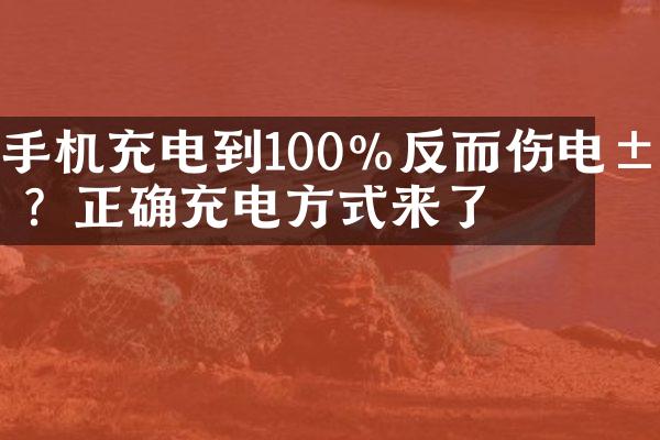 手机充电到100%反而伤电池？正确充电方式来了