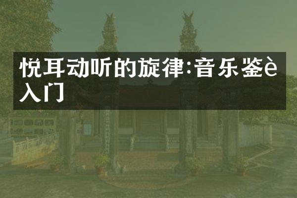 悦耳动听的旋律:音乐鉴赏入门