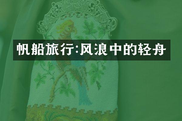 帆船旅行:风浪中的轻舟