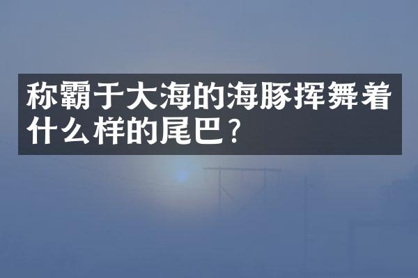 称霸于大海的海豚挥舞着什么样的尾巴？