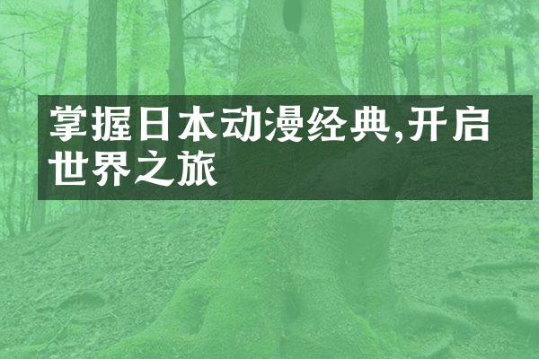 掌握日本动漫经典,开启异世界之旅