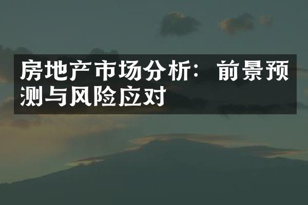 房地产市场分析：前景预测与风险应对