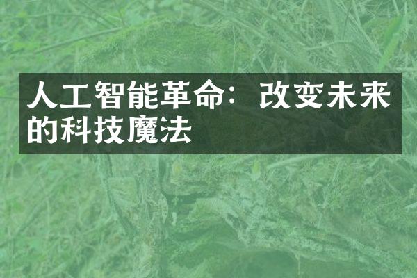 人工智能革命：改变未来的科技魔法