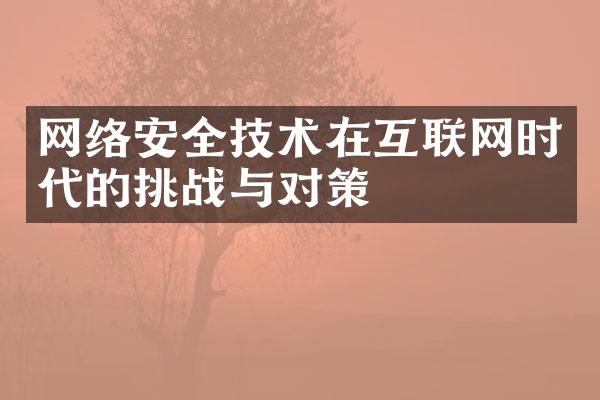 网络安全技术在互联网时代的挑战与对策