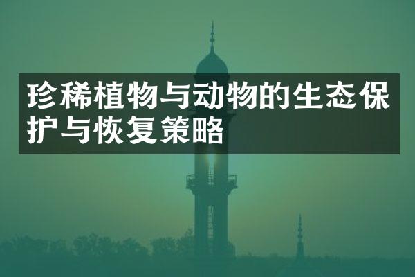 珍稀植物与动物的生态保护与恢复策略
